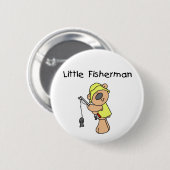 Beer Little Fisherman Ronde Button 5,7 Cm (Voorkant /achterkant)
