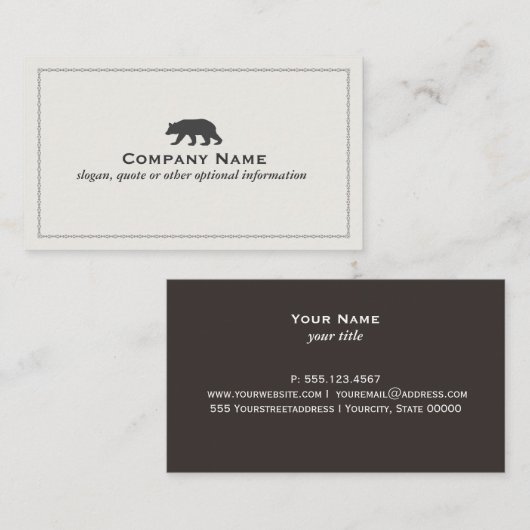 Beer Logo Visitekaartje (Voorkant / Achterkant)