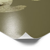 Beer loopt in Bossen Maan Geschilderd bos Wildlife Foto Afdruk (Hoek)