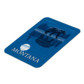 Beer loopt in het moonlight Vintage Travel Magneet (Linkerzijde)