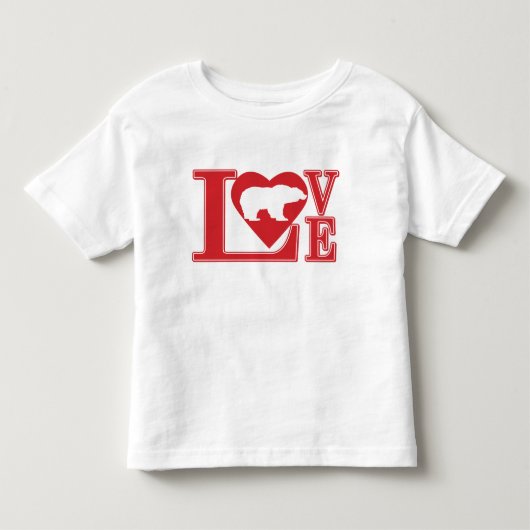 Beer Love Heart Kinder Shirts (Voorkant)
