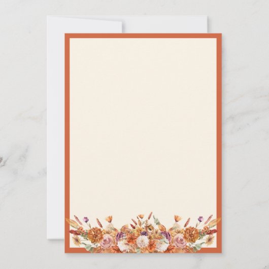 Beer Love is Brewing Herfst Floral Vrijgezellenfee Kaart (Achterkant)