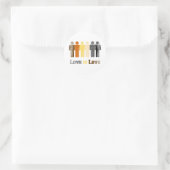 Beer Love is Distress Ronde Sticker (Tas)