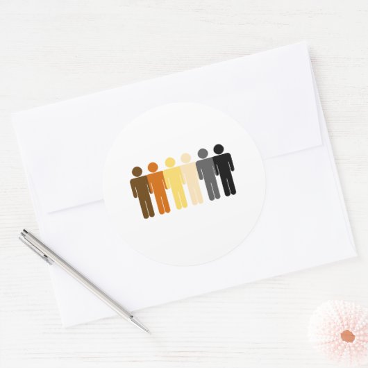 Beer Love Ronde Sticker (Envelop)