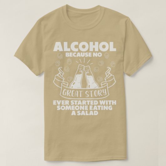 Beer Lover Alcohol Drink Beer Party Stories T-shirt (Design voorkant)