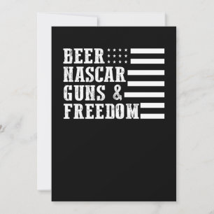 Beer Lover   Beer Nascar Pistolen Freedom Bedankkaart