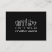 Beer Lover | Belangrijke chocoladebier Informatiekaartje (Voorkant)