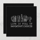 Beer Lover | Belangrijke chocoladebier Kaart (Voorkant / Achterkant)