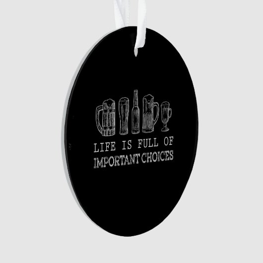 Beer Lover | Belangrijke chocoladebier Ornament (voorkant)