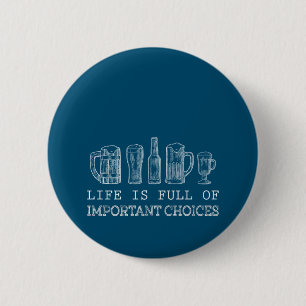 Beer Lover Belangrijke chocoladebier Ronde Button 5,7 Cm