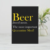 Beer Lover | Bier het belangrijkste meel Bedankkaart (Staand voorkant)