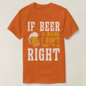 Beer Lover Brewery Drinker Funny Drink alcohol T-shirt (Design voorkant)