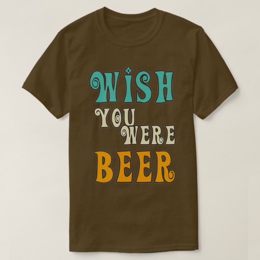 Beer Lover - Ik zou willen dat je bierretro Funny T-shirt (Design voorkant)