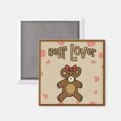 Beer Lover SQUARE Refridgerator Magnet (Voorkant / Achterkant)