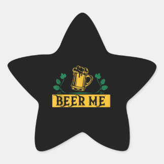 Beer Lovers | Beer-mij-offertes Ster Sticker