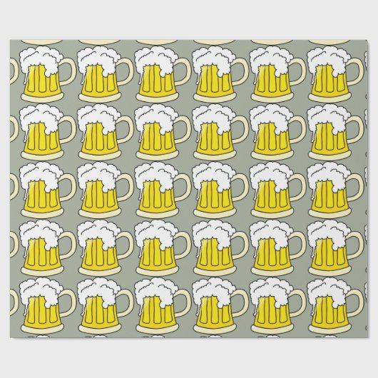 Beer Lovers Funny Beer Mok Cadeaupapier (Vlak)