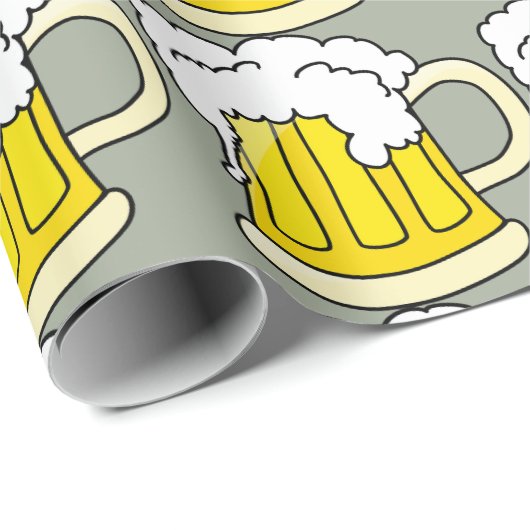Beer Lovers Funny Beer Mok Cadeaupapier (Rol Hoek)
