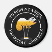 Beer Lover's Funny Quote - Beer Magneet (Voorkant)