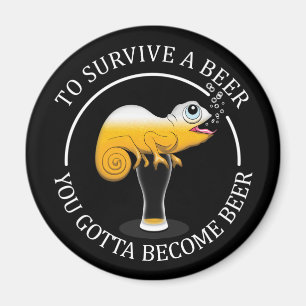 Beer Lover's Funny Quote - Beer Magneet