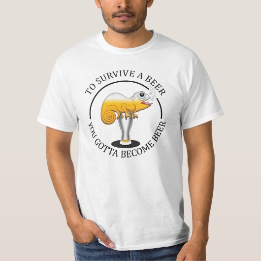 Beer Lover's Funny Quote - Beer T-shirt (Voorkant)