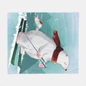 Beer Lovers | Polar Beer Skiing Funny Beer Cute Fleece Deken (Voorkant (Horizontaal))