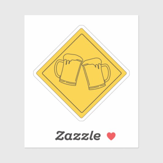 Beer Lovers-teken Sticker (Vel)