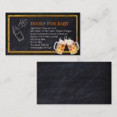 Beer Luier Party Boeken voor Baby Enclosure Kaart (Voorkant / Achterkant)