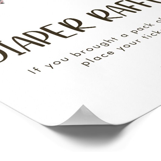 Beer Luier Raffle Poster (Hoek)