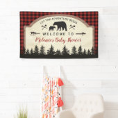 Beer Lumberjack Baby shower Welkomstteken Poster Spandoek (Insitu)