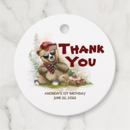 Beer Lumberjack Leuke Verjaardag Dank u Bedankjes Labels