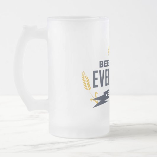 Beer maakt alles beter afgewerkte glazen Mok (Links)