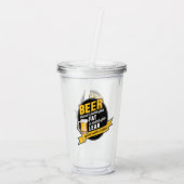 Beer maakt je lean acryl drinkbeker (Achterkant)