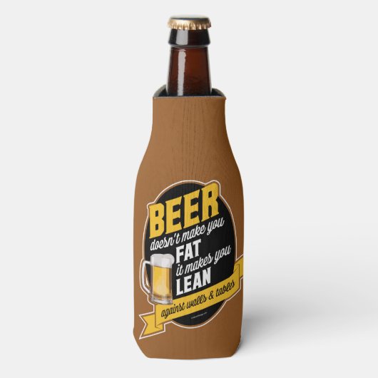 Beer maakt je lean flesjeskoeler (Fles Voorkant)