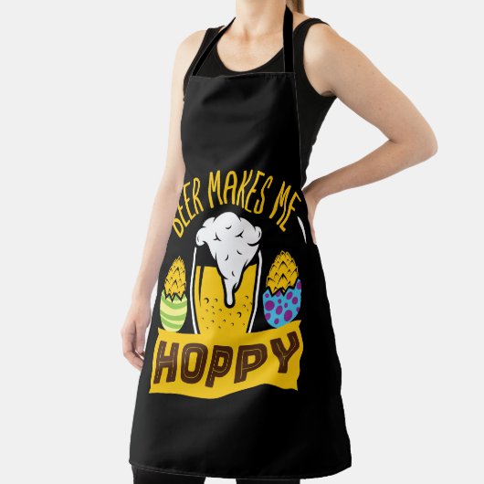 Beer maakt me Hoppy Funny Easter Drink Schort (Insitu)