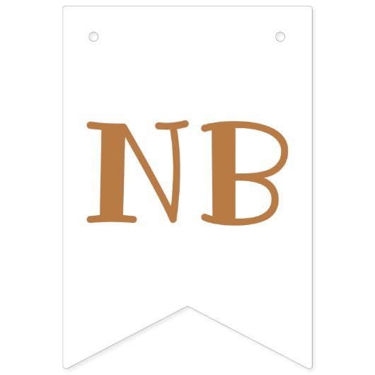 Beer maanden eerste verjaardag vlaggetjes (Tweede vlag)