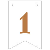 Beer maanden eerste verjaardag vlaggetjes (Derde vlag)