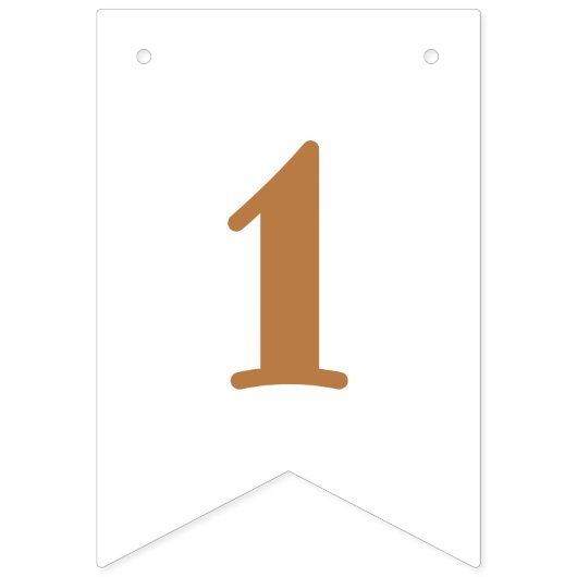 Beer maanden eerste verjaardag vlaggetjes (Derde vlag)