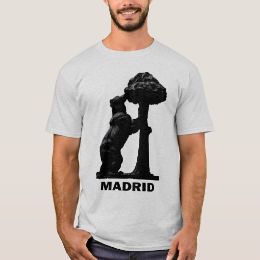 Beer Madrid en de Madrono-boom T-shirt (Voorkant)