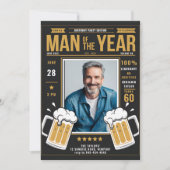 Beer Magazine Grappige Mannen Verjaardag foto Uitn Kaart (Voorkant)