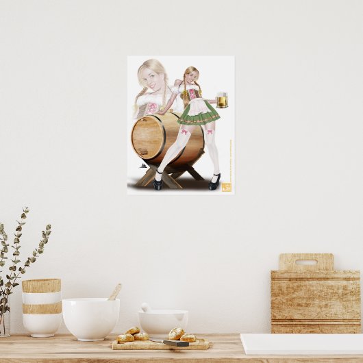 Beer Maiden Poster (Keuken)