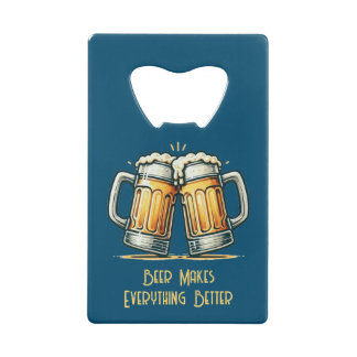 Beer Makes Everything Better Creditkaart Flessenopener