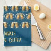 Beer Makes Everything Better Kitchen Towel Theedoek (Quarter Fold)