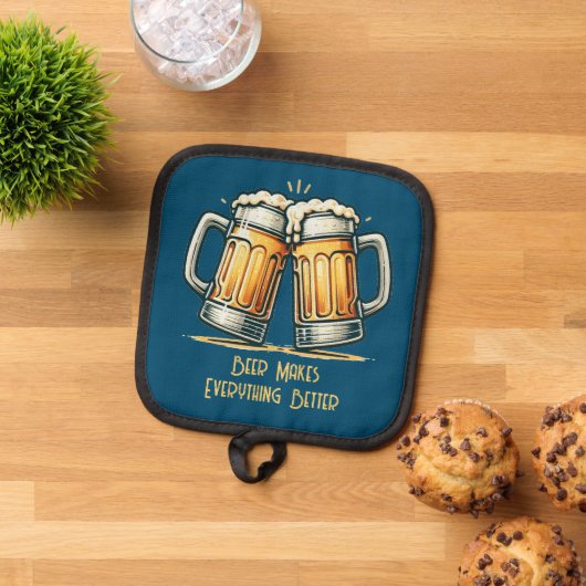 Beer Makes Everything Better Pannenlap (Top down)