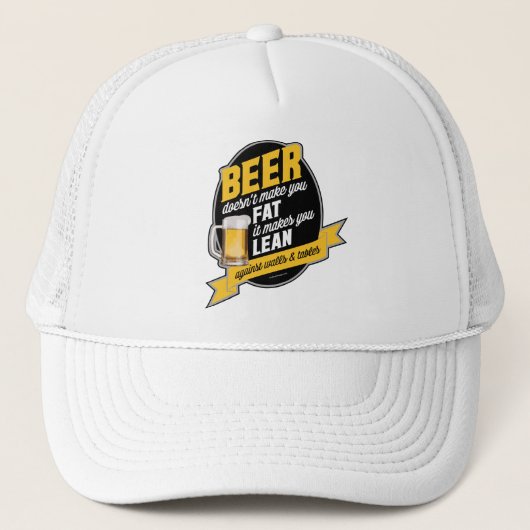 Beer Makes You Lean Trucker Pet (Voorkant)
