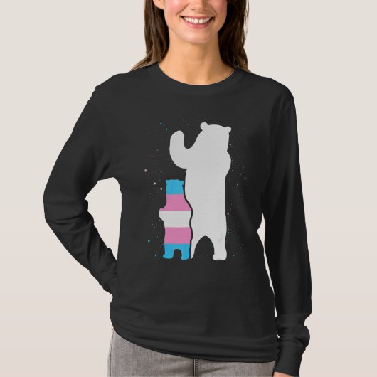 Beer mam Transgender Pride Cub Lgbt Trans Pride Su T-shirt (Voorkant)