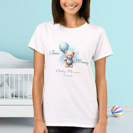 Beer Mama Waterverf Teddy Bear Baby shower T-shirt