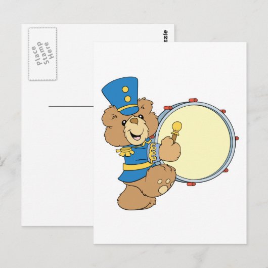 Beer Marching Band Drummer Briefkaart (Voorkant / Achterkant)