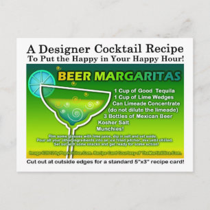 Beer Margarita Recept Briefkaart