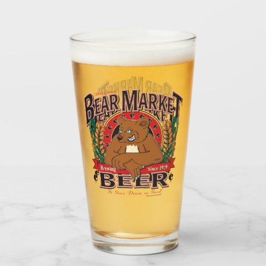 Beer marktbier glas (Voorkant gevuld)