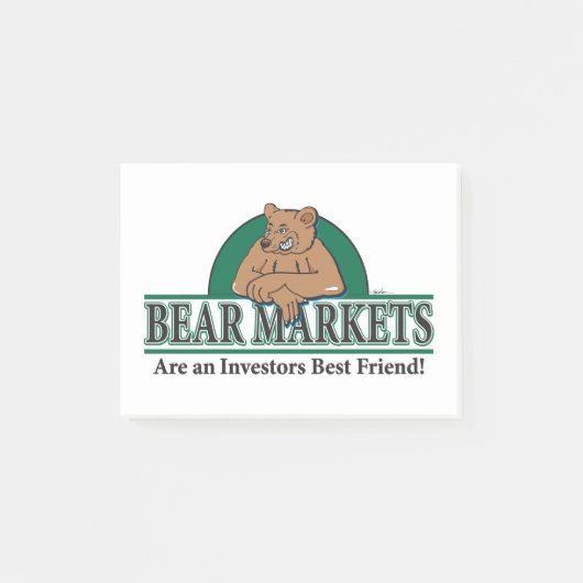 Beer-markten-zijn-Investeerders-Beste Vrienden Post-it® Notes (Voorkant)